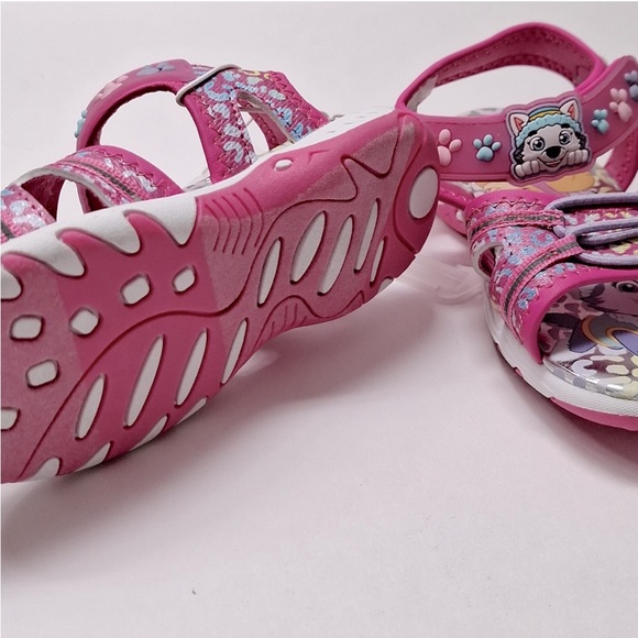 Nickelodeon Paw Patrol Light Up Strap Sandals Toddler Girls Shoes. New - Picture 6 of 8
